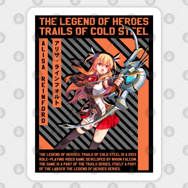 Alisa Reinford | Trails Of Cold Steel Sticker by GuruBoyAmanah